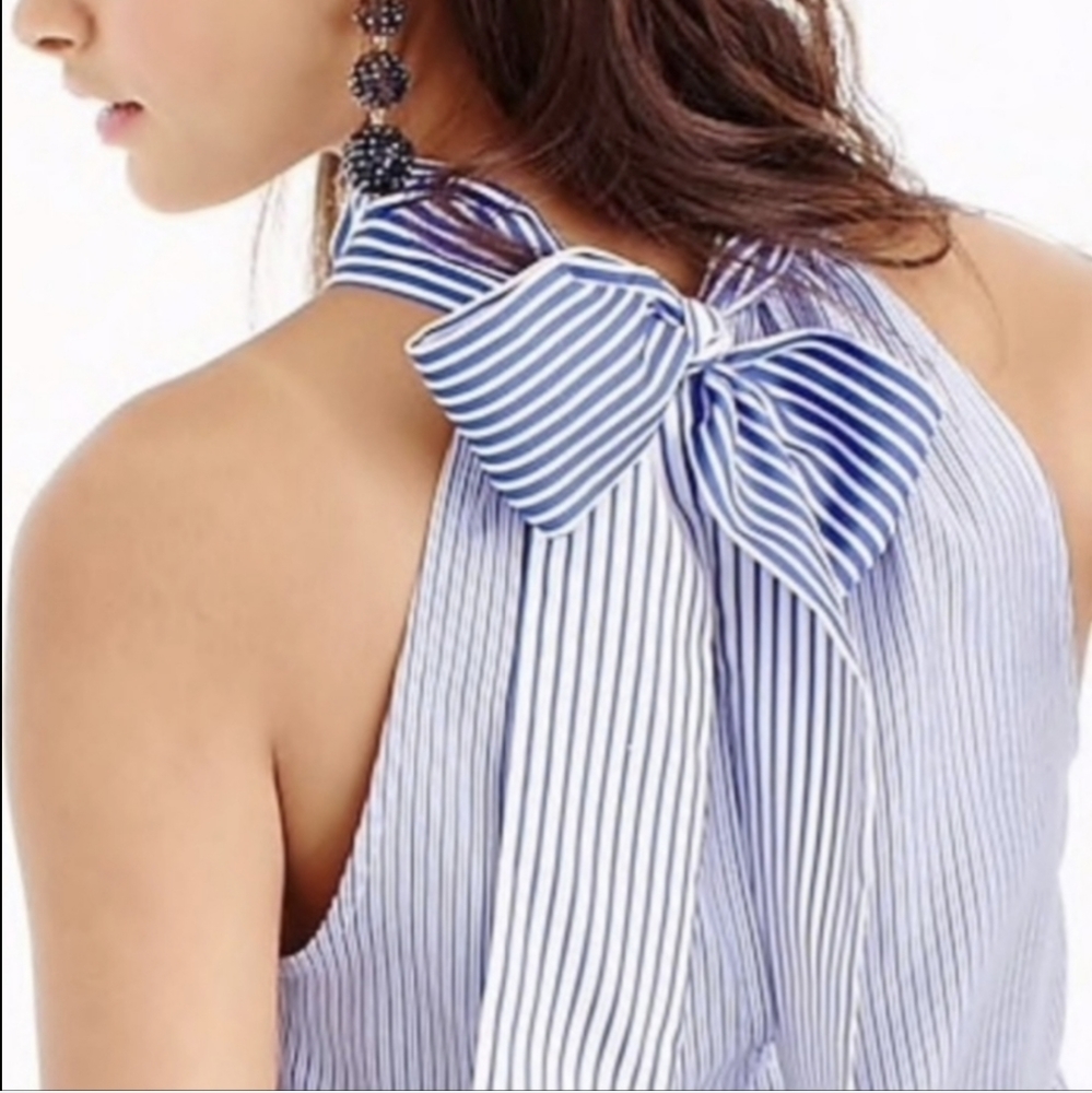 JCrew silk halter blouse 00 xxs